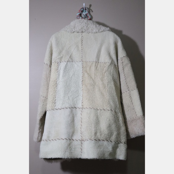 Free People x Brenda Knight Patchwork Sherpa Coat - Picture 7 of 8
